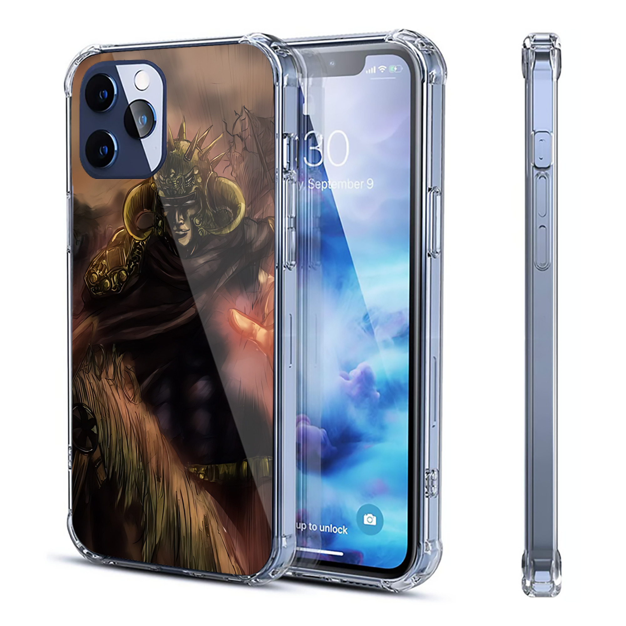 （画像用） 北斗の拳 Fist of the North Star 【iPhone 12シリーズ対応】透明スマホケース（クリアソフトケース）